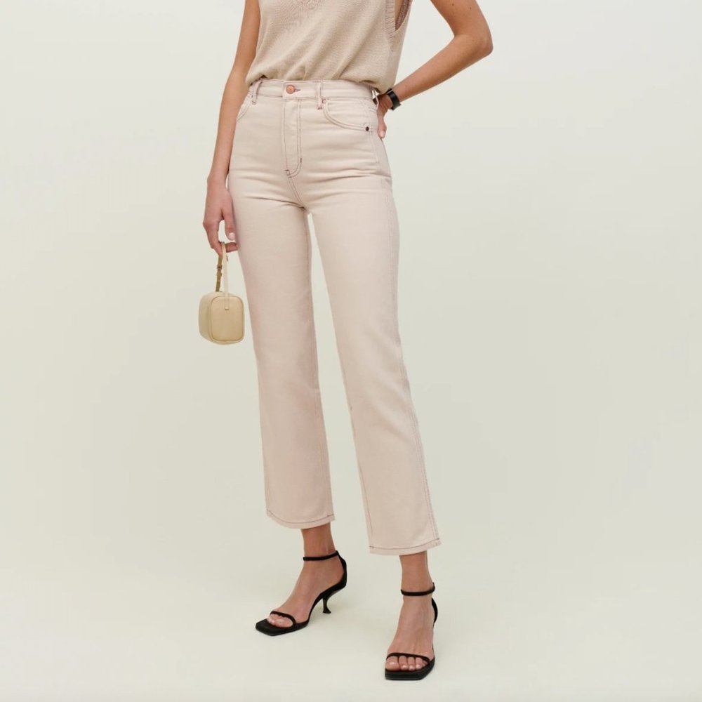 NWT Reformation Cowboy Jeans in Almond size 27